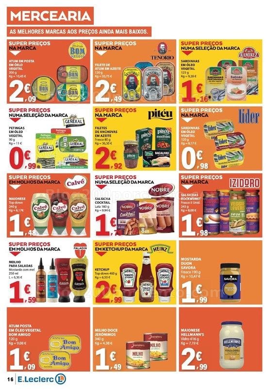Antevisão Folheto E-LECLERC Promoções de 13 a 19 agosto